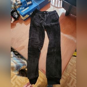 Fuzzy Tapered Sweat Pants